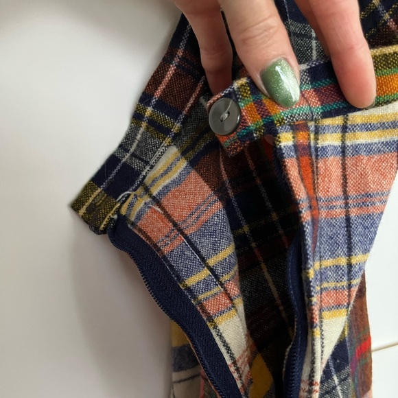 Vintage Flannel Plaid Circle Skirt XS 24” - Picture 7 of 9